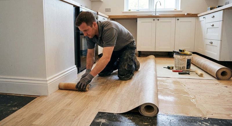 Sheet Linoleum Installation in Strasburg, CO