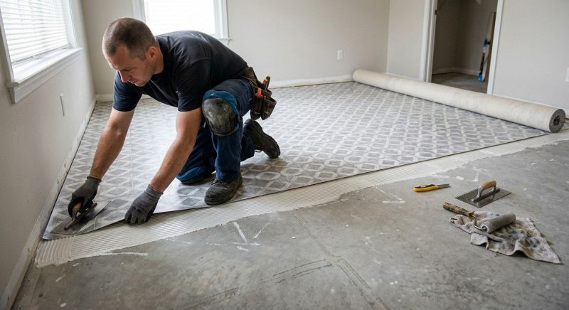 Sheet Linoleum Installation in Strasburg, CO