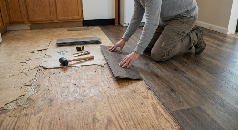Vinyl Tile Replacement in Aurora, CO